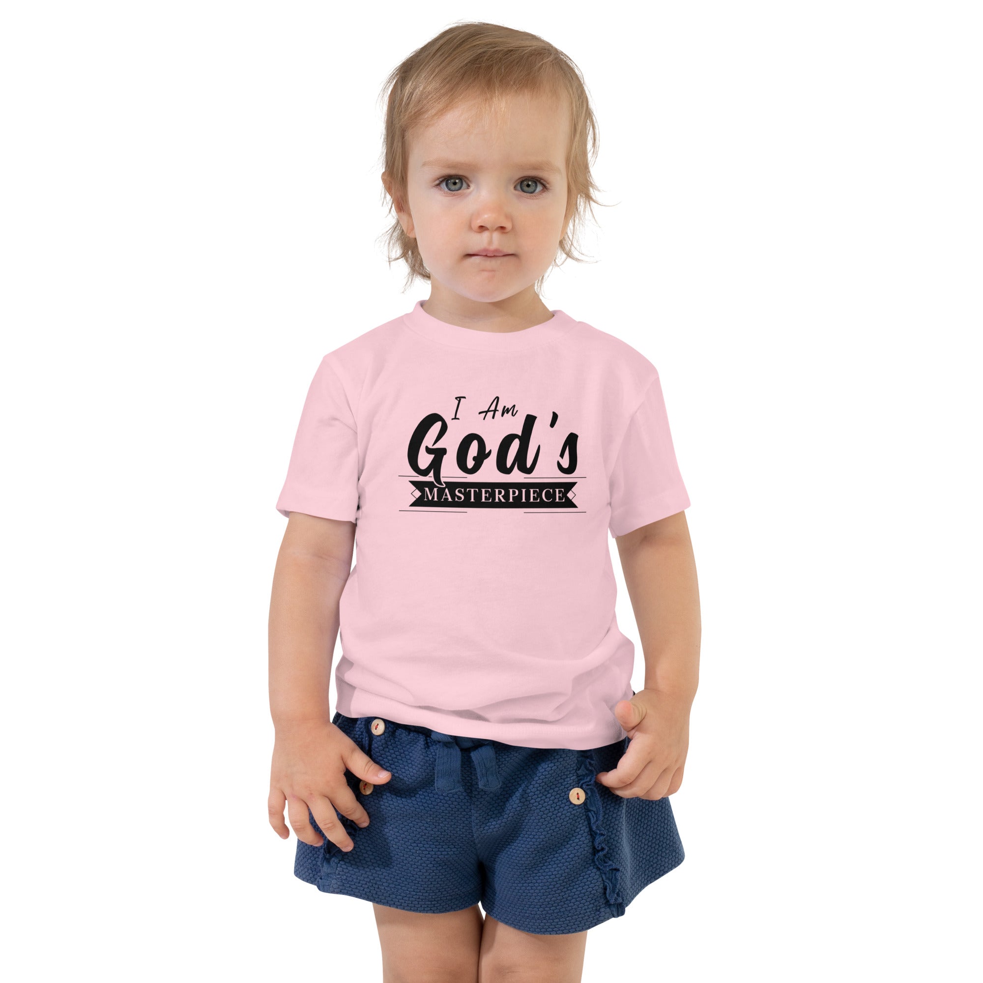 I Am God's Masterpiece Toddler Short Sleeve Tee