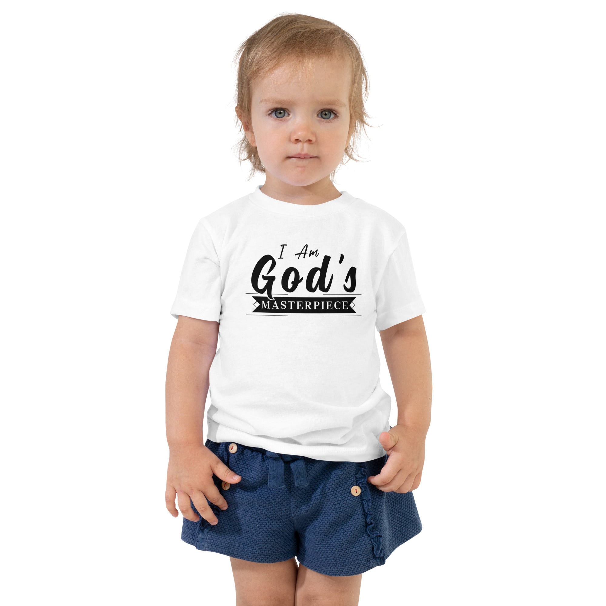 I Am God's Masterpiece Toddler Short Sleeve Tee