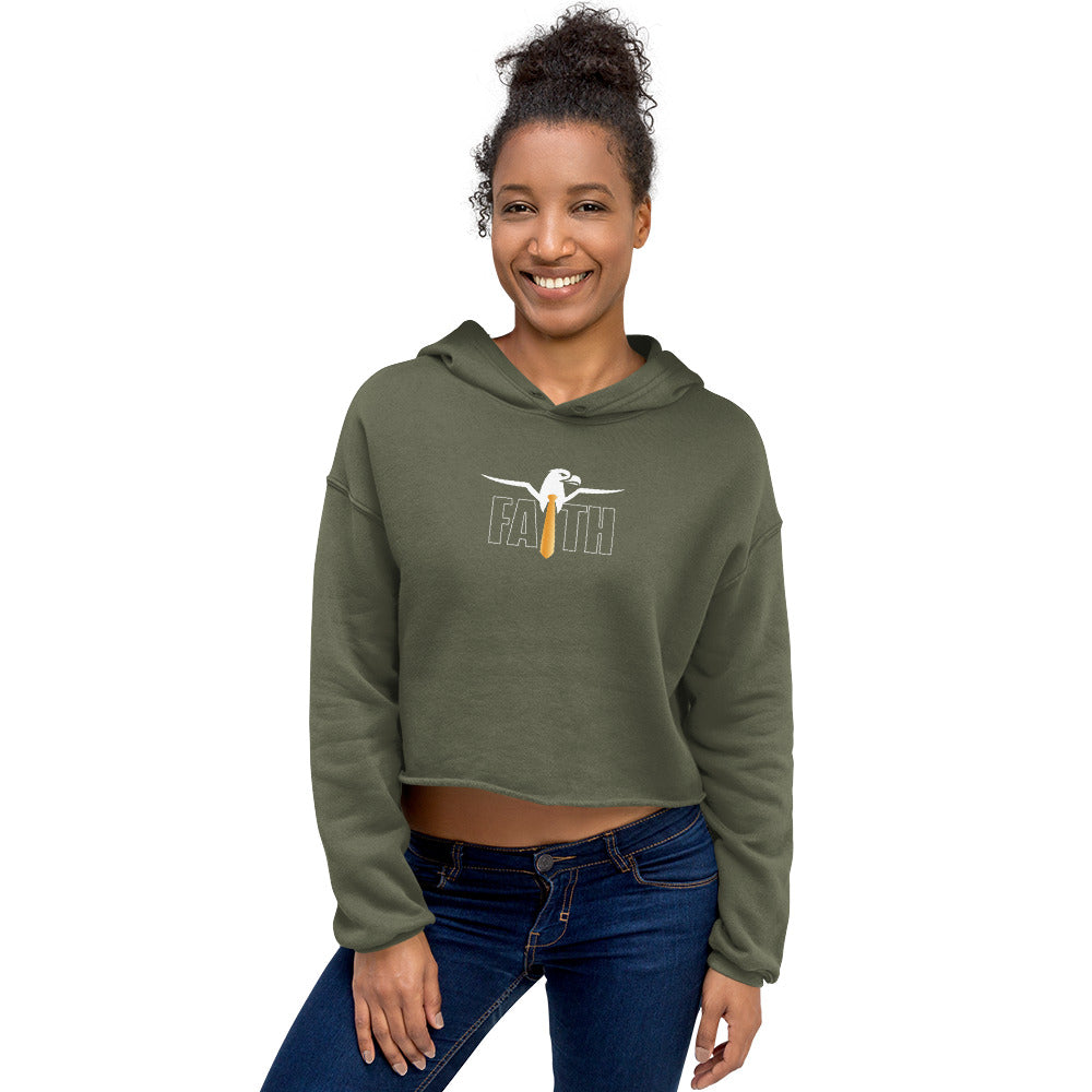 Eagle Faith Crop Hoodie